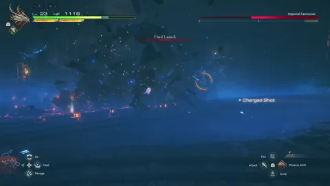 Animation of Imperial Cannonier’s Hard Launch attack