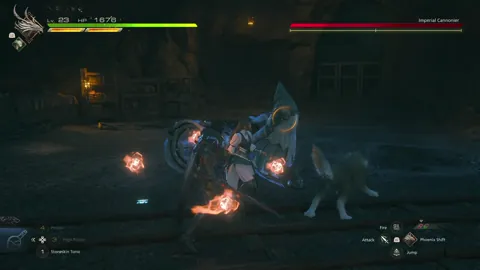 Animation of Imperial Cannonier’s Physical Attacks