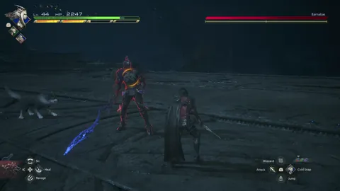 Animation of Odin’s Vertical Magic Blade Slash attack