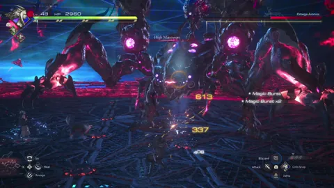 Animation of Omega Aionios’ High Maneuvers attack