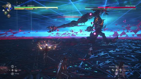 Animation of Omega Aionios’ Maximum Overdrive attack