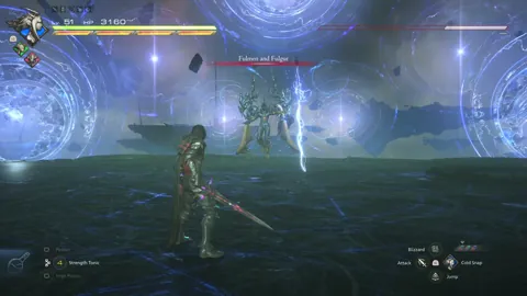 Animation of Ultimalius’ Fulmen and Fulgar attack