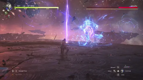 Animation of Ultimalius’ Magic Swords attack