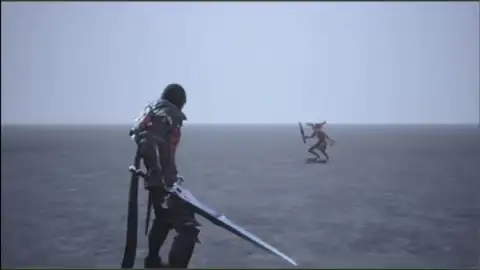 Animation of Bahamut’s Gigaflare attack