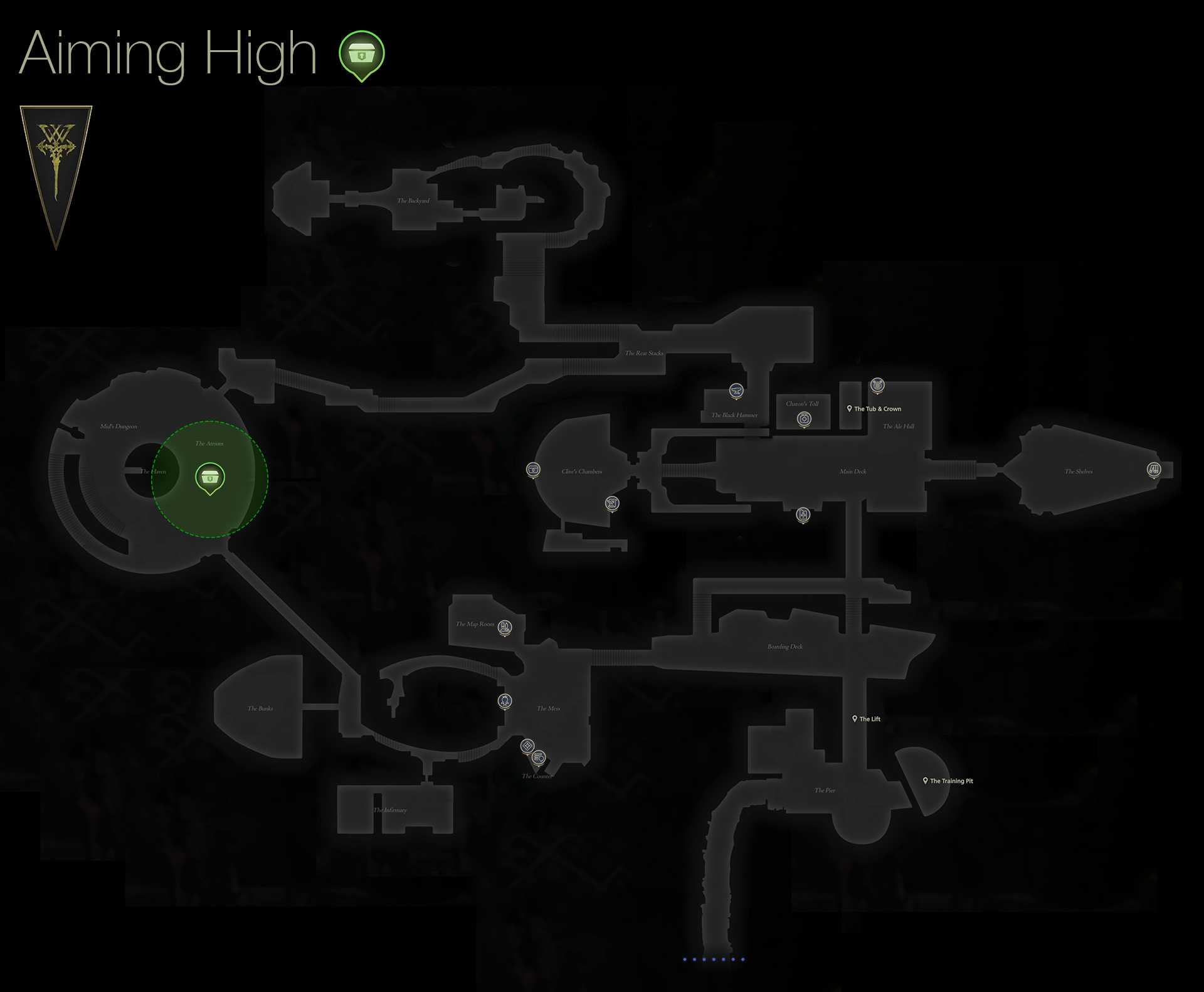 Map showing the location of Josselin, one of the children involved in the On Balance optional quest