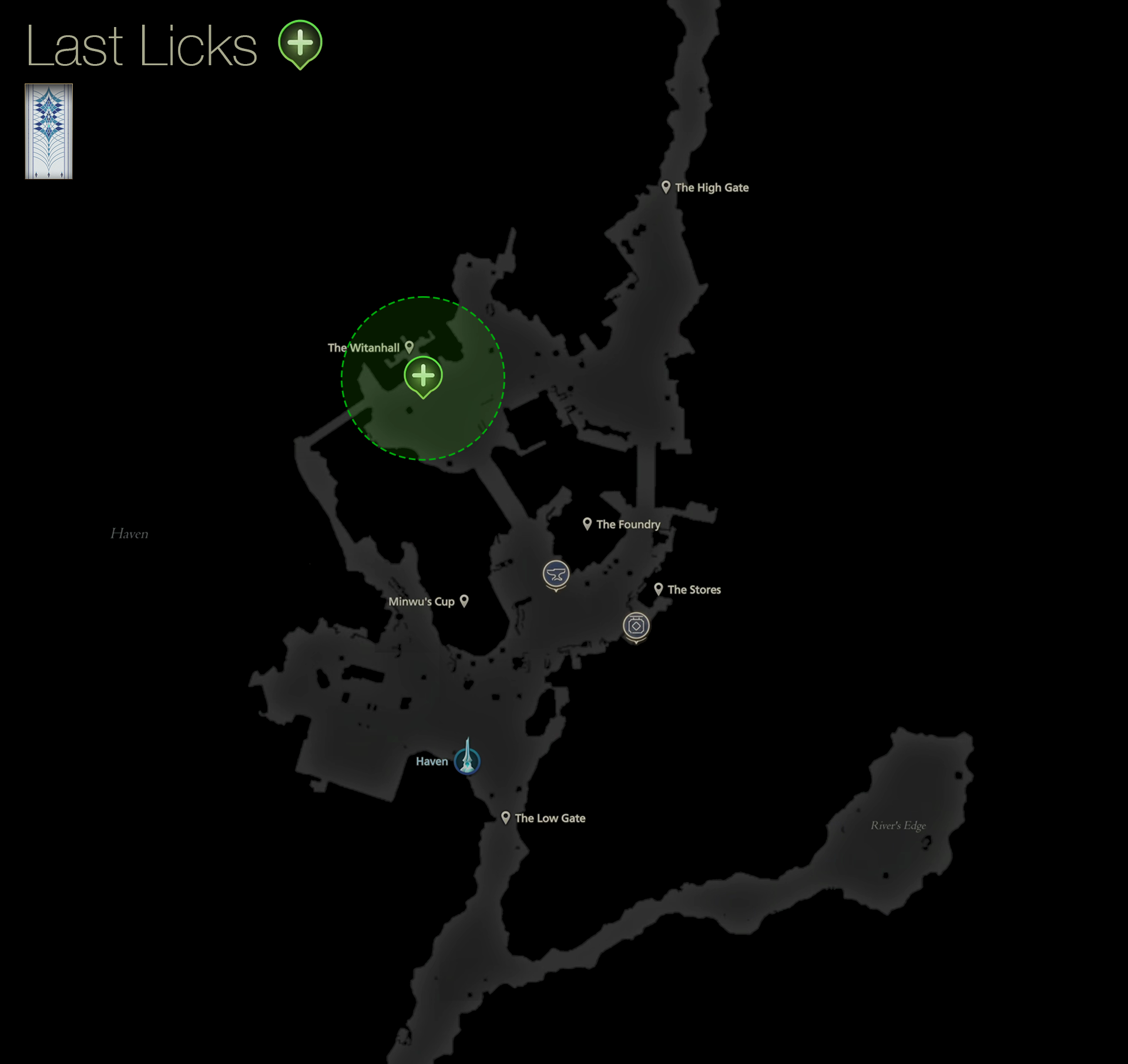 Map showing the location of Shula near the Witanhall