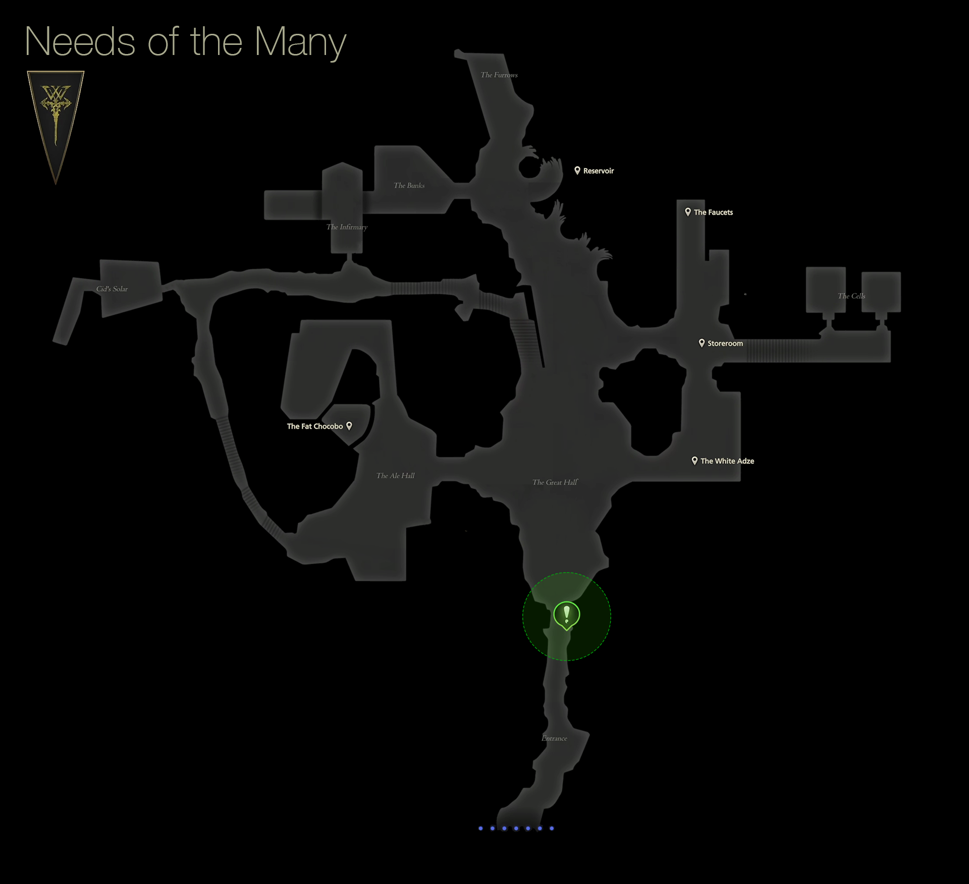 Map showing the location of Alban in the Hideaway