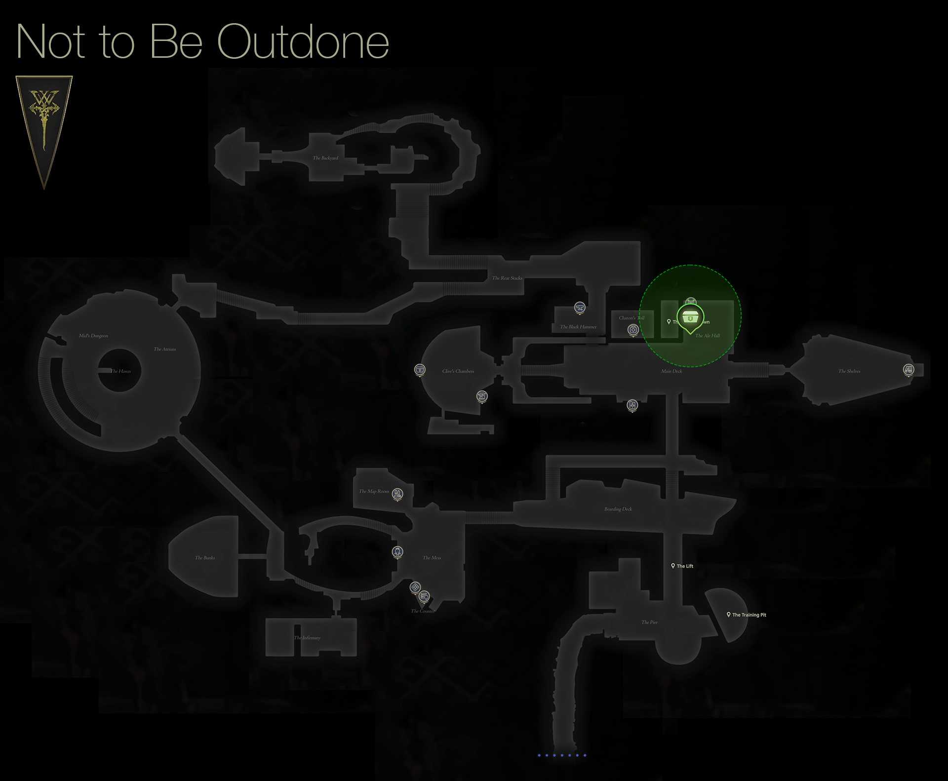 Map showing the location of Molly in the Hideaway