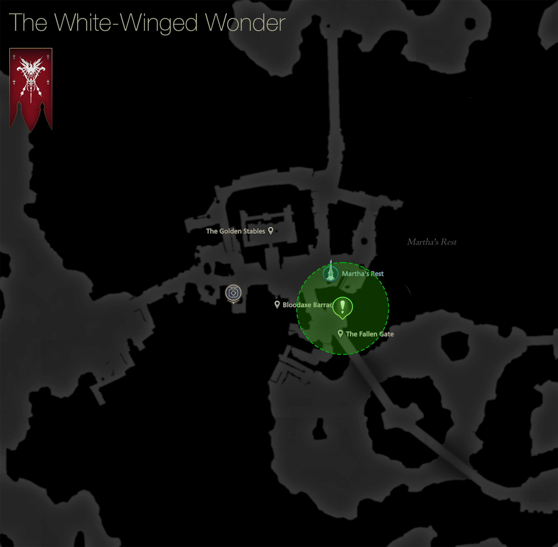 Map showing the location of Rowan near the Golden Stable of Martha’s Rest