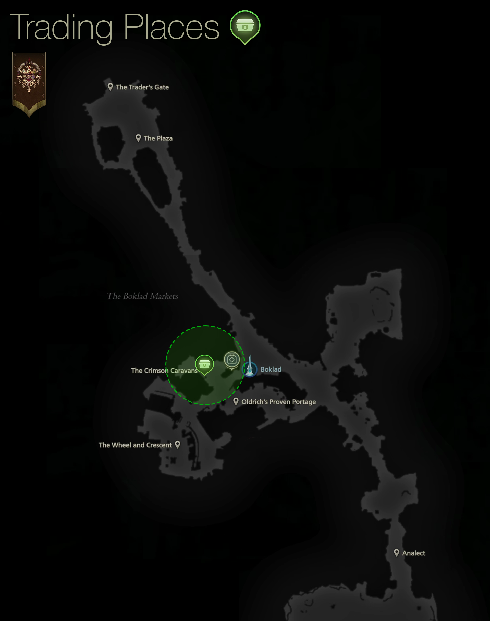 Map showing the location of Eloise in Boklad