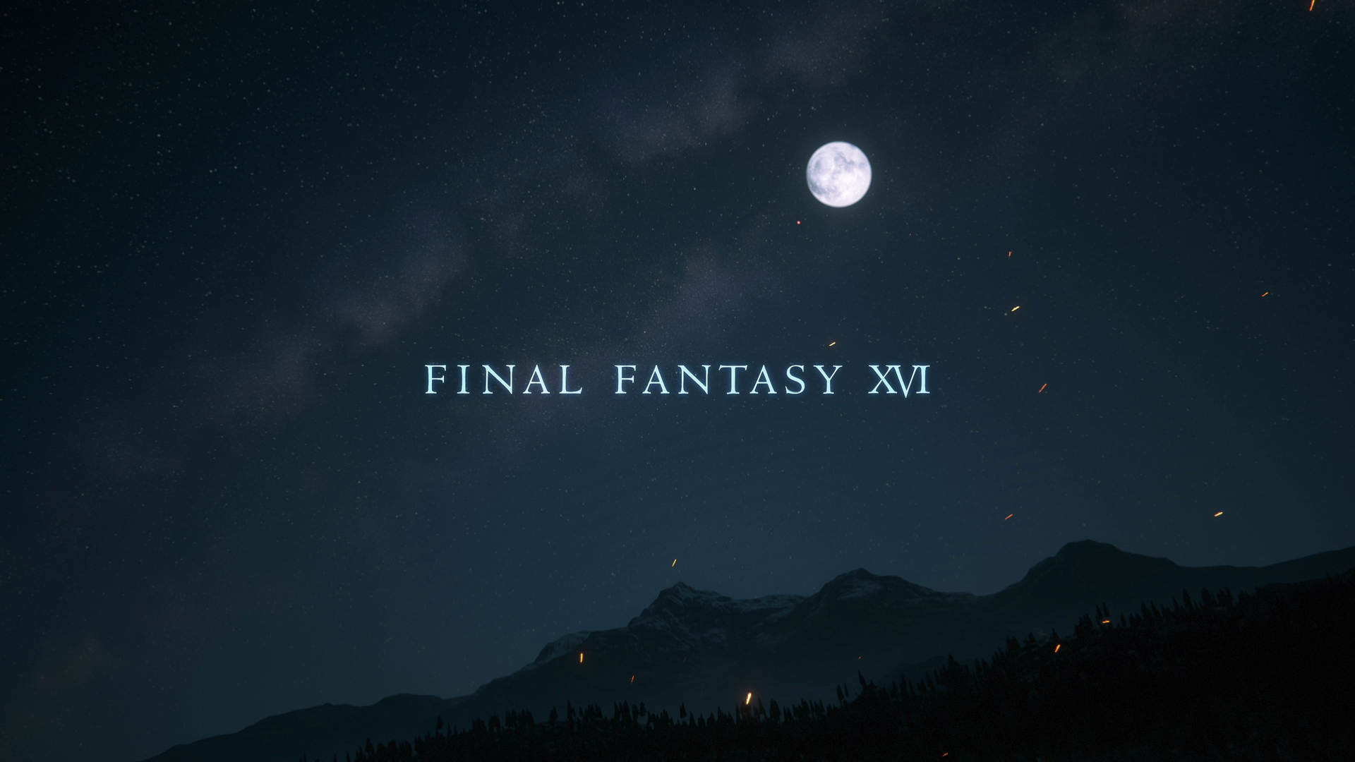 Opening cinematic displaying Final Fantasy XVI on the screen