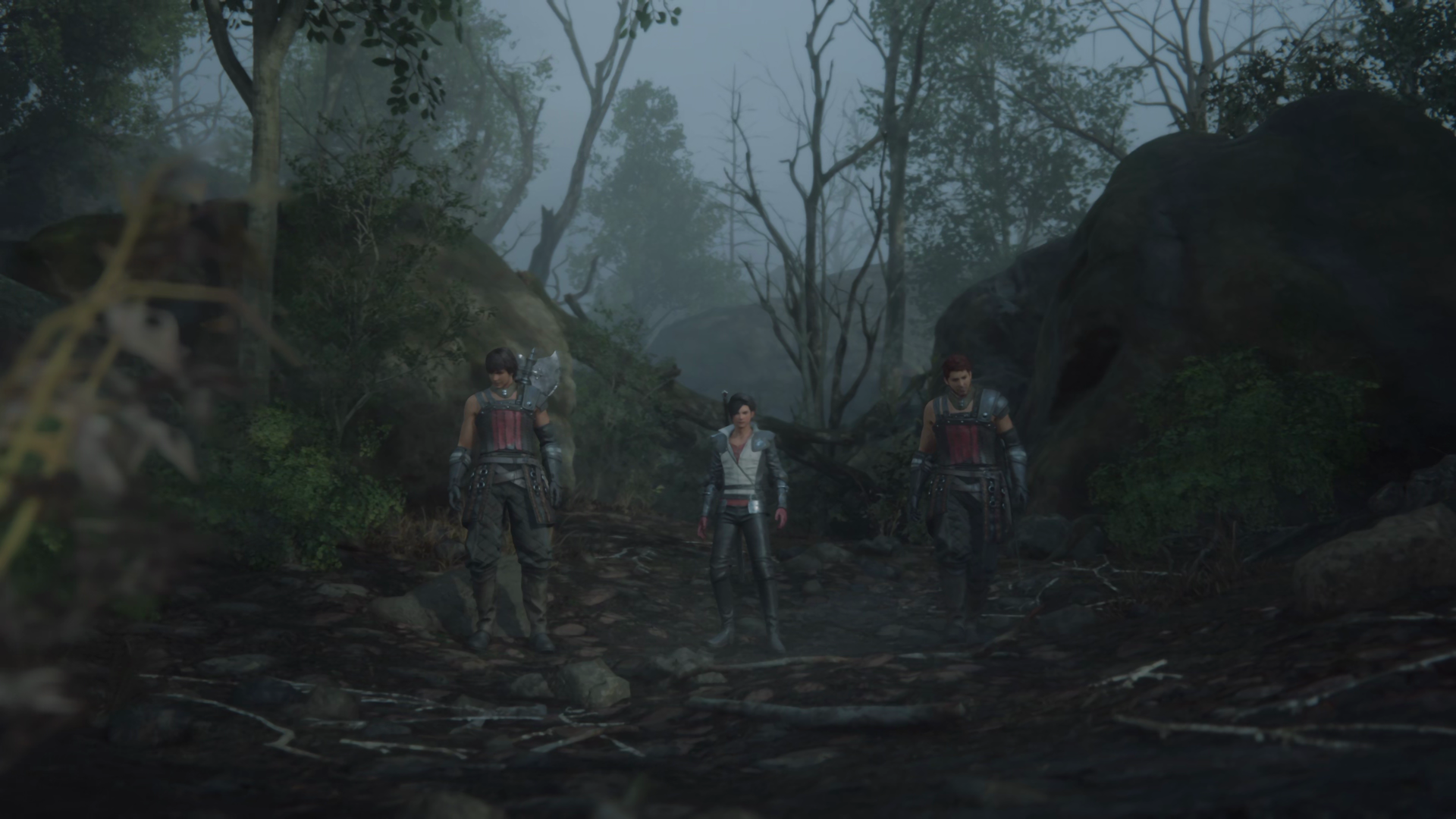 Clive, Wade and Tyler entering the swampy areas near to Stillwind