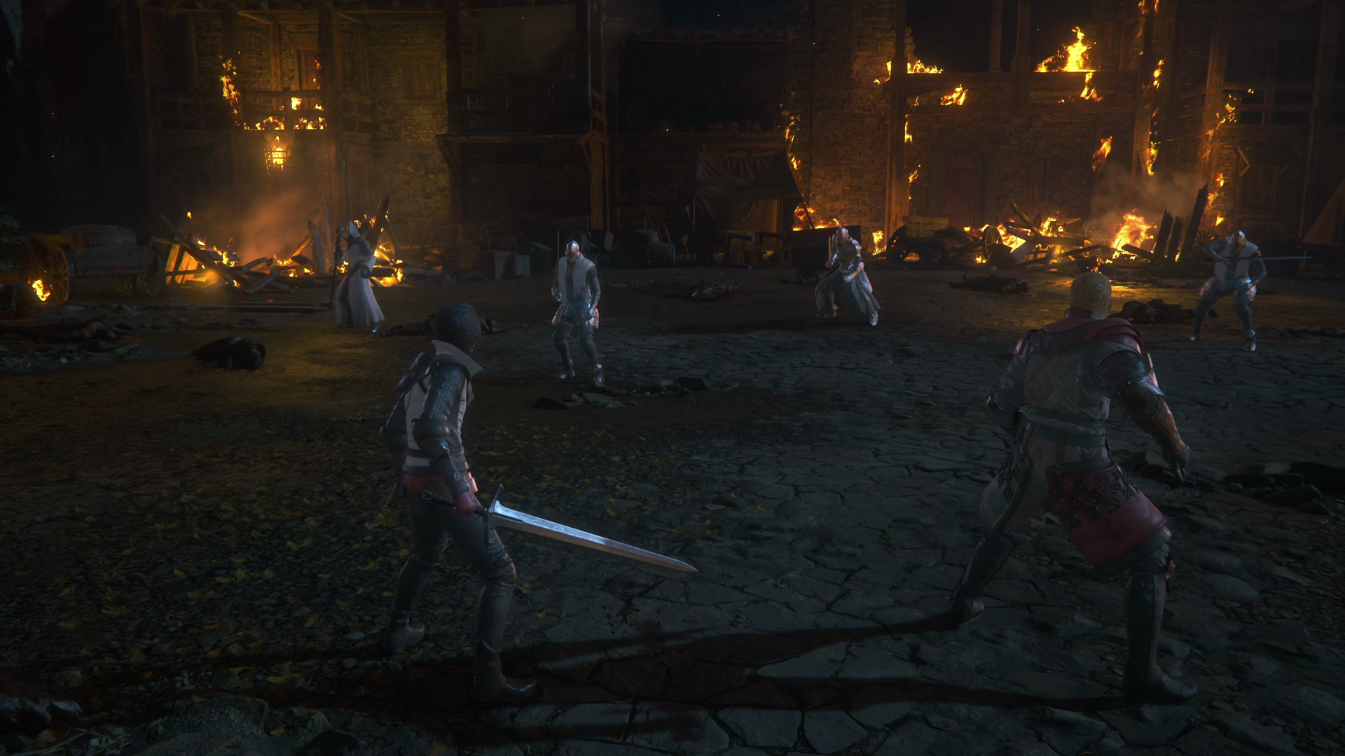 Opening battle against soldiers ahead of the boss battle