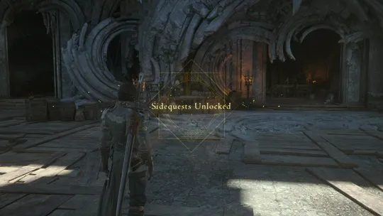 Unlocking the sidequests in the early chapters of the game