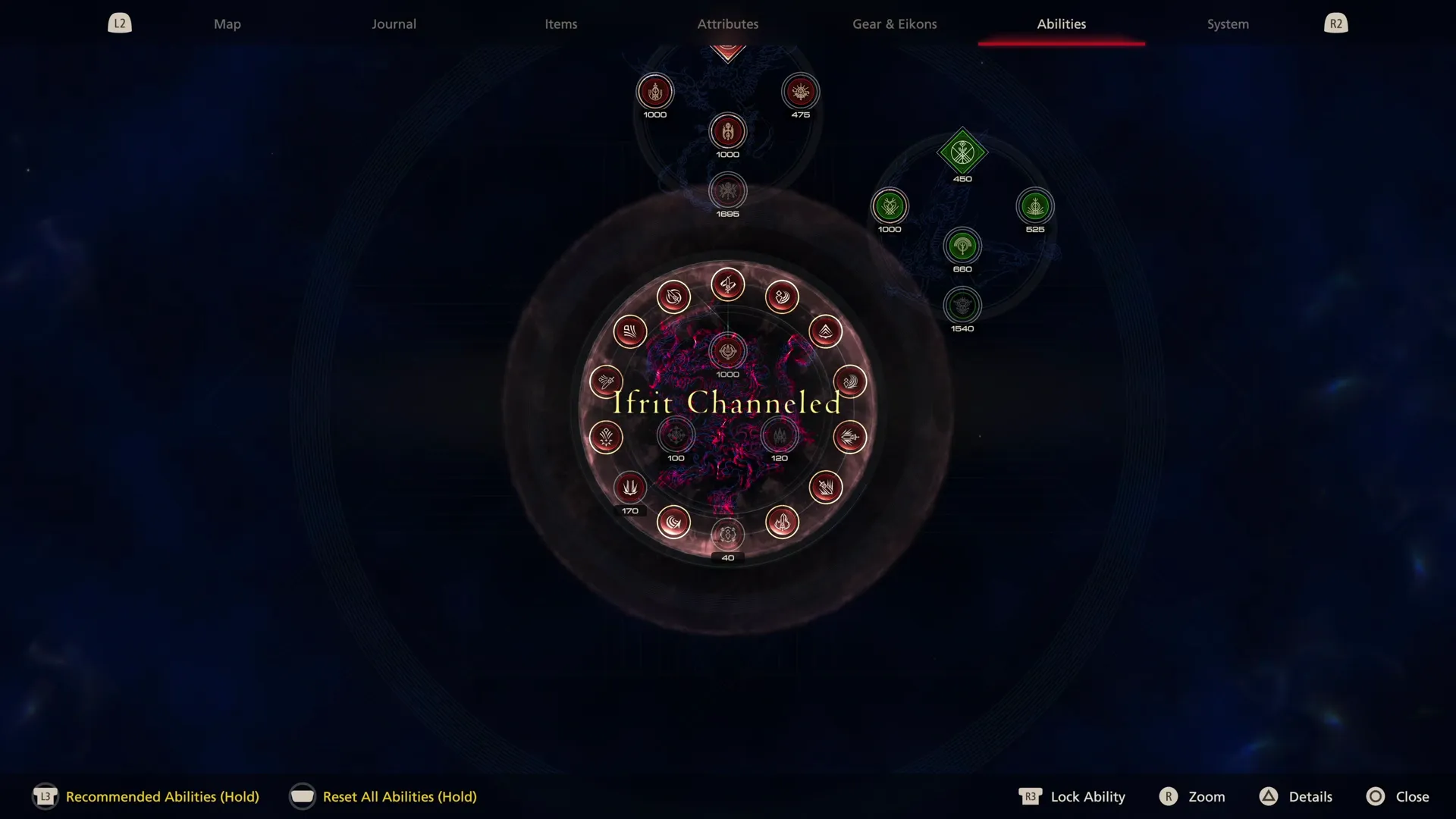 Ifrit now being channeled in the Abilities tab
