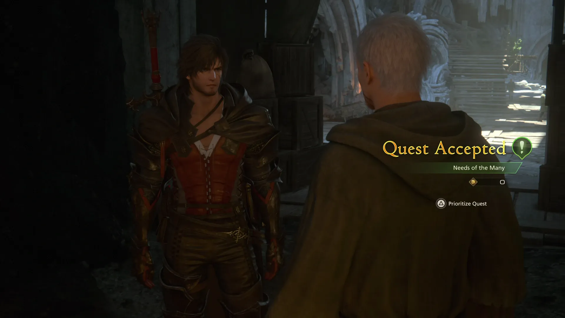 Accepting the Needs of the Many Optional Quest from Alban