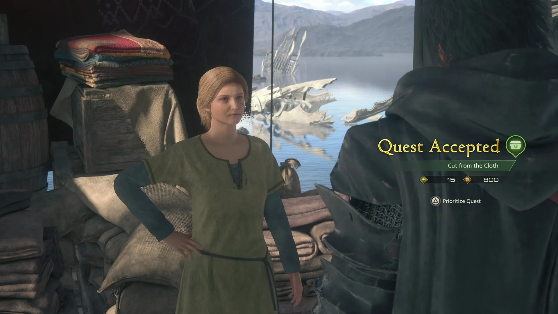 Accepting the Cut from the Cloth Optional Quest from Hortense