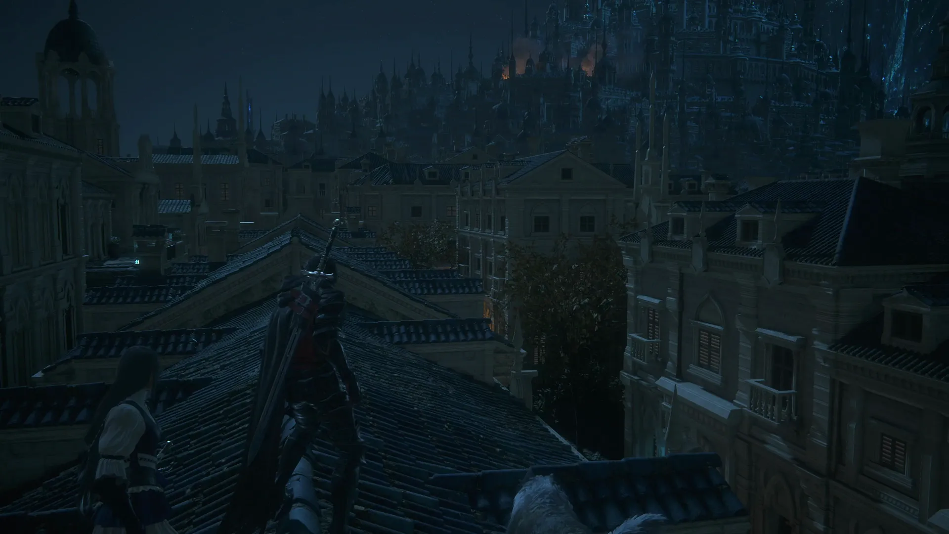 Opening of the rooftop sequence at Twinside