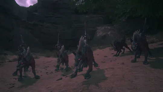 Close-up of the Pack during the opening of the Notorious Mark battle