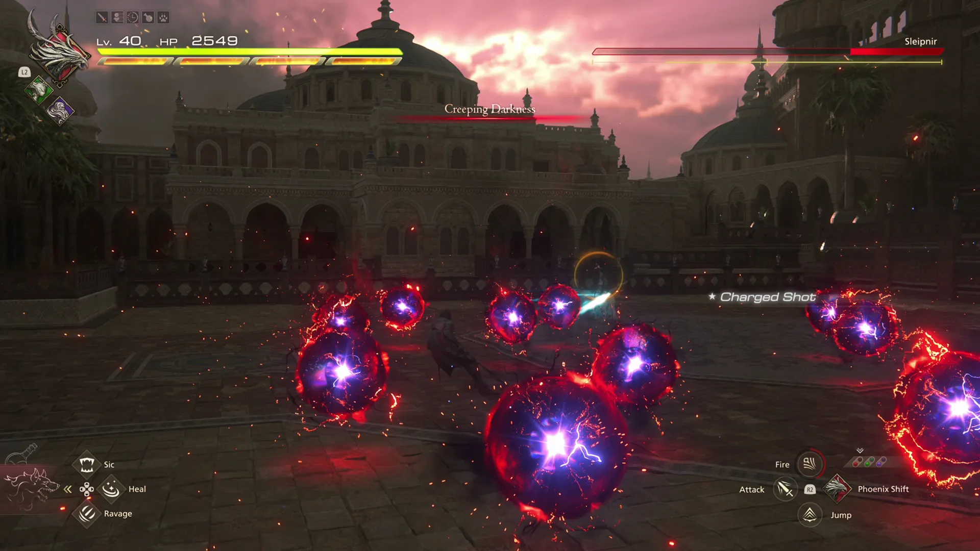 Sleipnir using Creeping Darkness attack