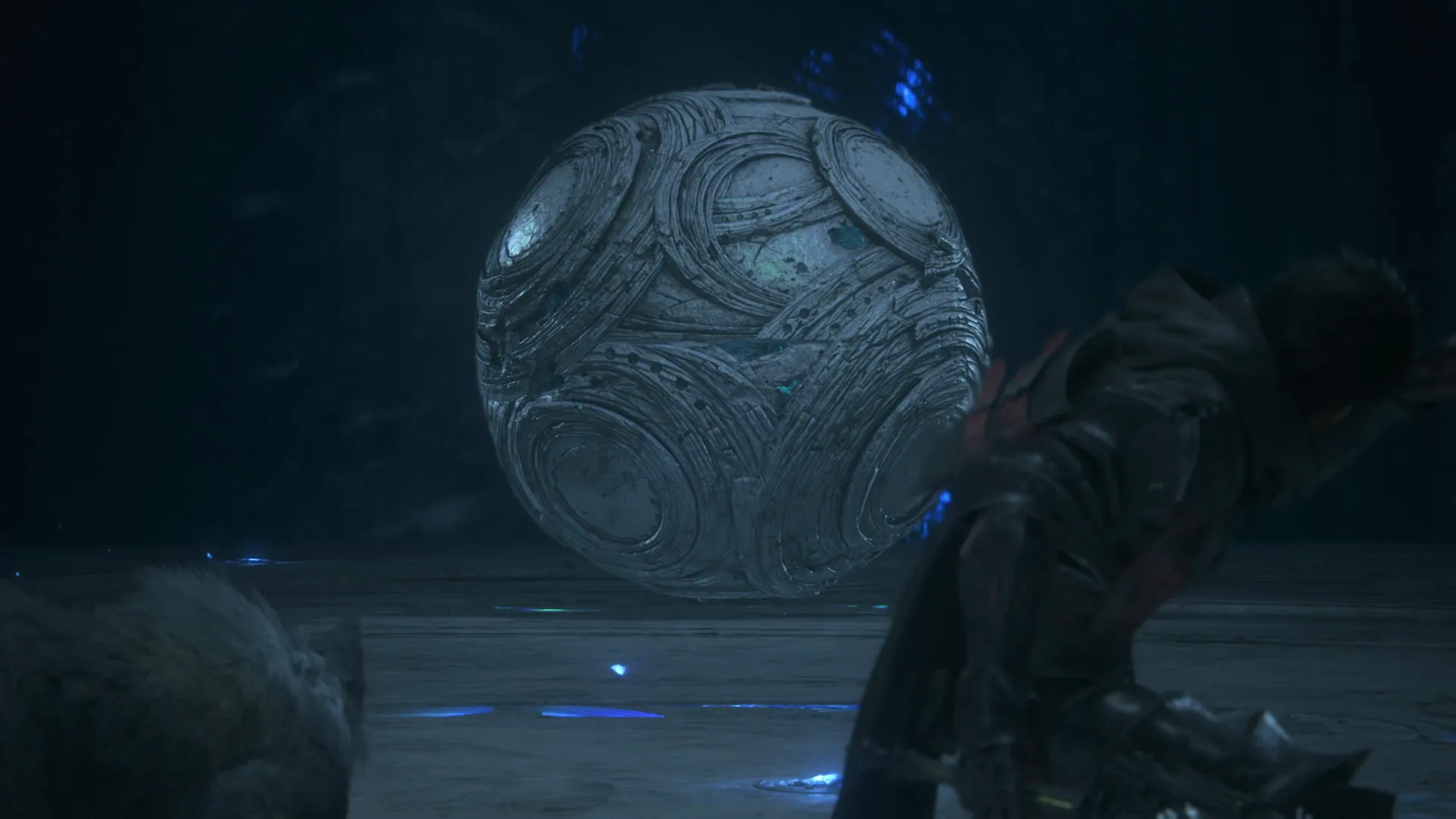 Close-up of Control Node at the beginning of the boss battle