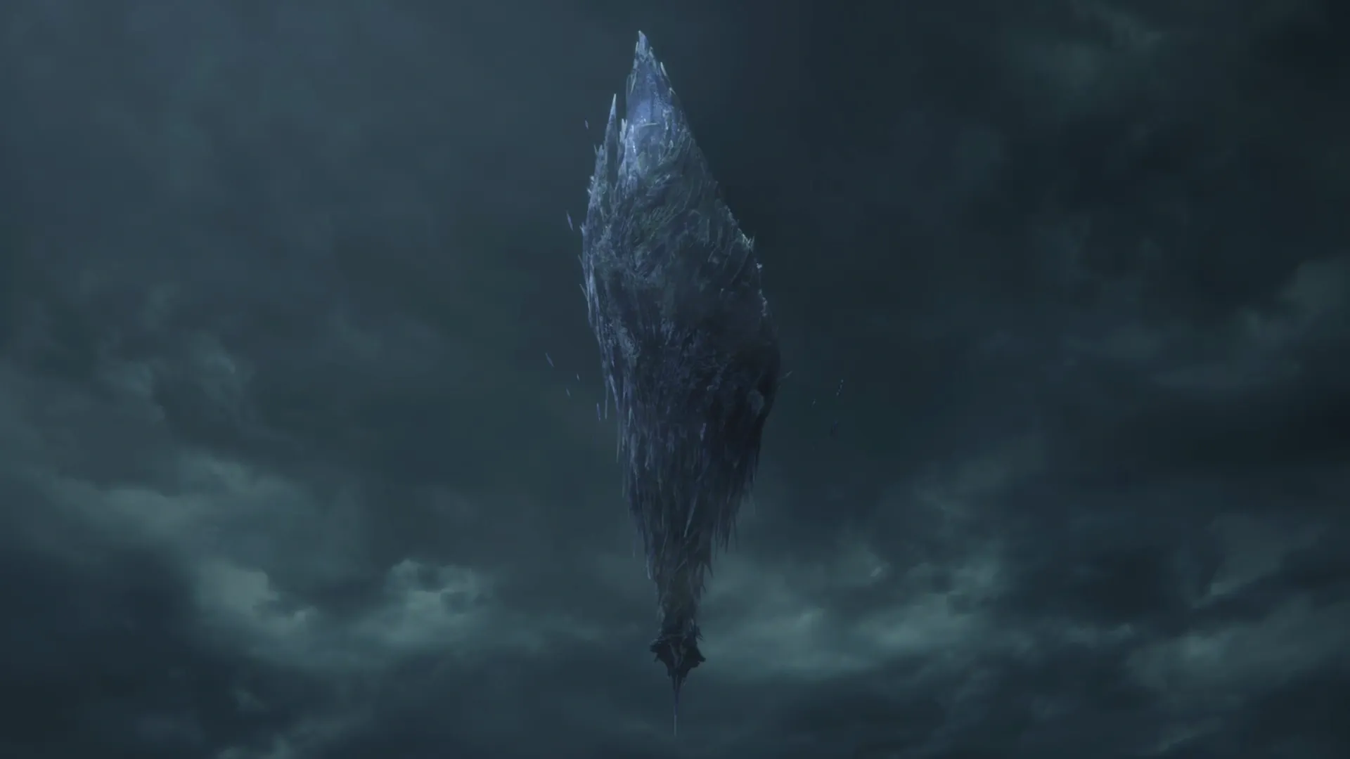 Origin crystal appearing during a cinematic