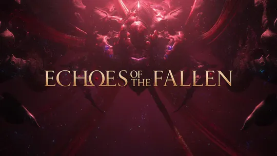 Title screen for the Echoes of the Fallen DLC Expansion