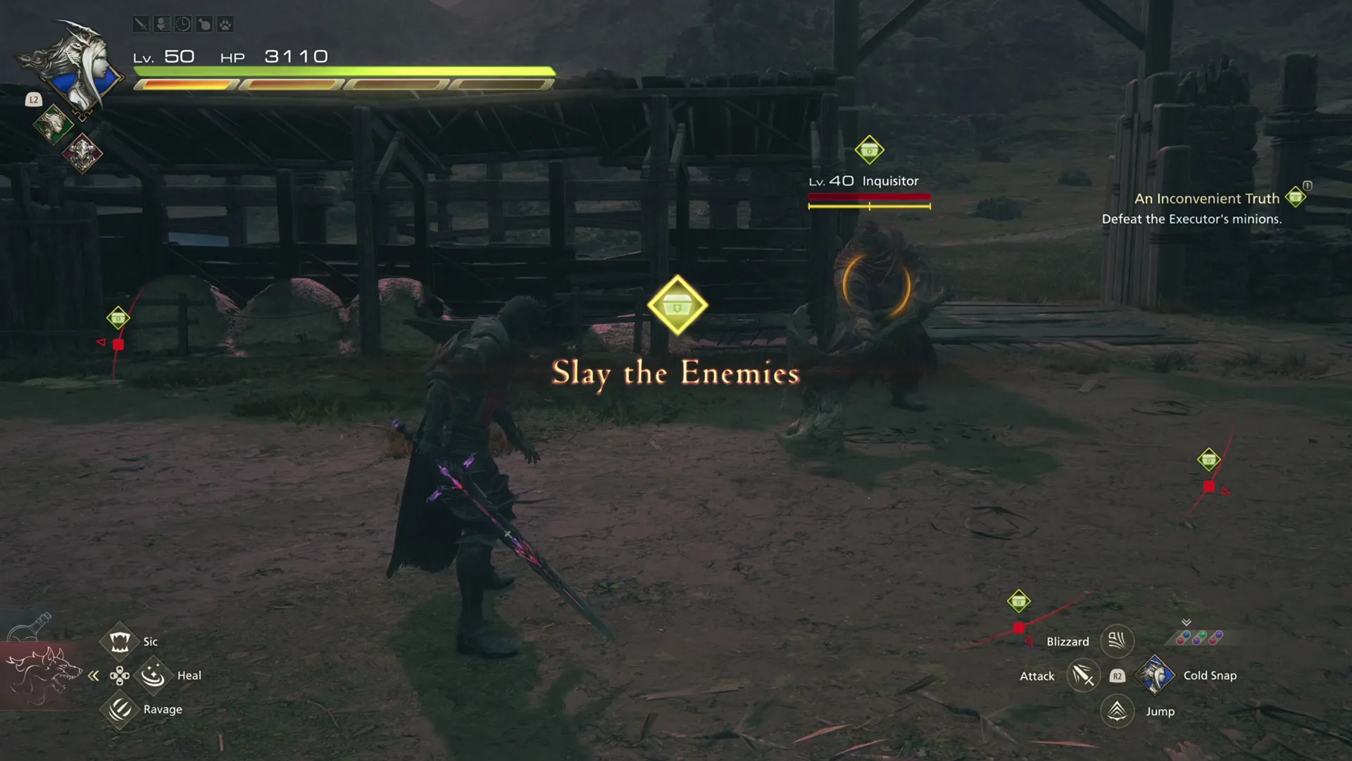 Battle against the Inquisitor in Garrick