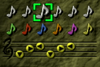 Saria’s Song in the menu screen