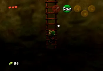 Link climbing a ladder