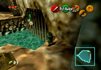 Location of the Gold Skulltula in the Great Deku Tree