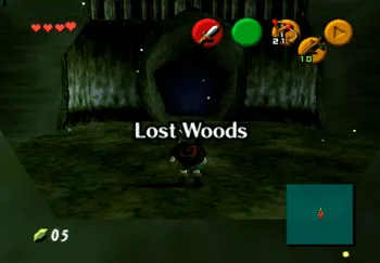 Link entering the Lost Woods