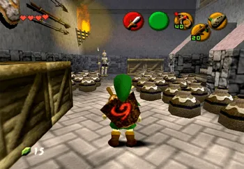 Location of the Gold Skulltula in Hyrule Castle