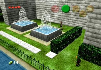 The second part of the castle courtyard