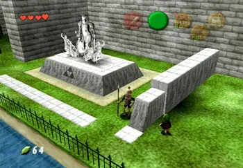 The third area of the castle courtyard