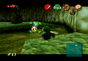 Legend of Zelda Ocarina of Time, Gold Skulltulas: Lost Woods 