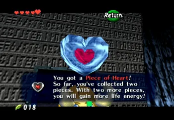 Obtaining the Piece of Heart in the Kakariko Village Graveyard