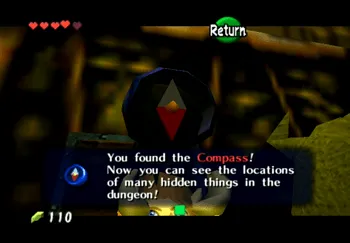 Obtaining the compass in Dodongo’s Cavern