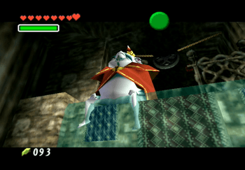 King Zora sliding to the side to allow Link to get into the Zora’s Fountain