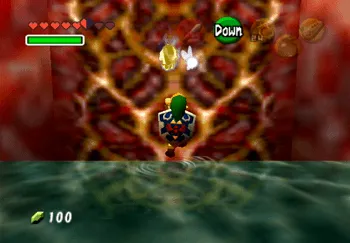 Climbinb up to the Gold Skulltula
