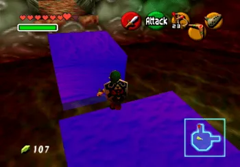 Jumping across the stunned blocks