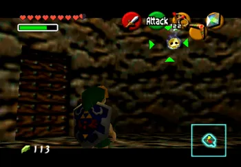 Retrieving the next Gold Skulltula Token at the bottom of the Great Deku Tree