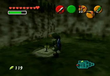 Magic Bean spot in the Kakariko Village Graveyard