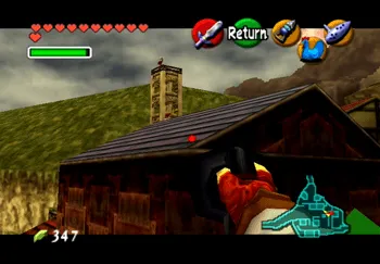 Use the Longshot to get to the roofs of Kakariko Village