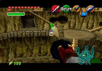 Location of the Gold Skulltula in Goron City