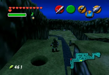 Location of the Gold Skulltula along Zora’s River