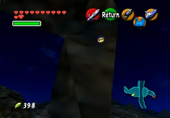 Location of the Gold Skulltula in Gerudo Valley