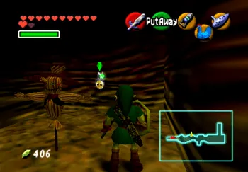 Location of the Gold Skulltula in Dodongo’s Cavern