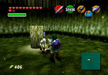 Speaking to the old man in the Lost Woods