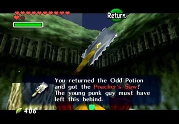 Obtaining the Poacher’s Saw from the Fairy Child in the Lost Woods